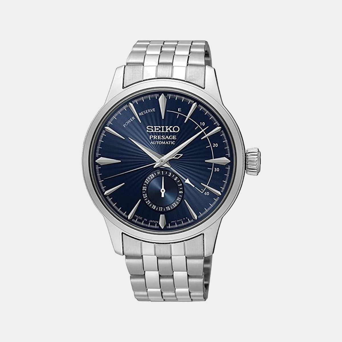 Seiko Round Blue Analog watch