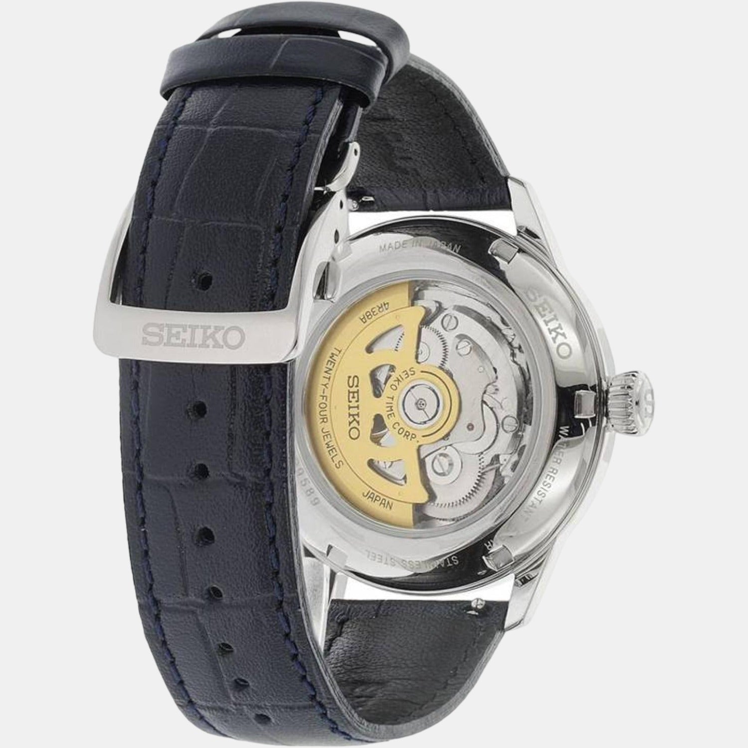 Seiko Men Round Blue watch