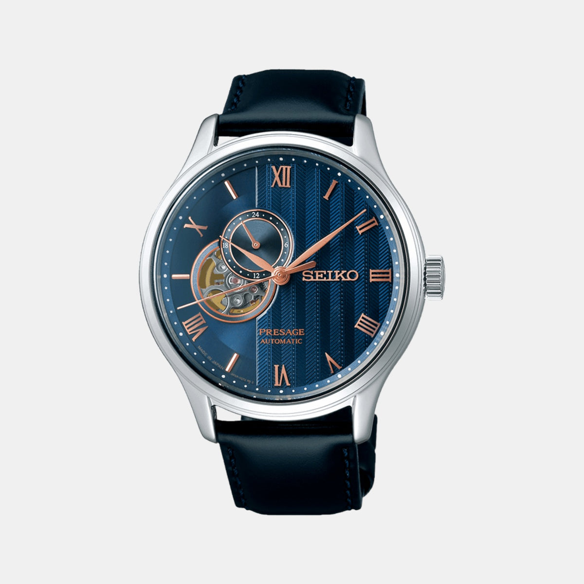 Seiko Round Blue Analog watch