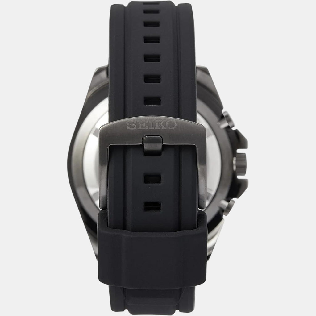 Seiko Men Round Black watch