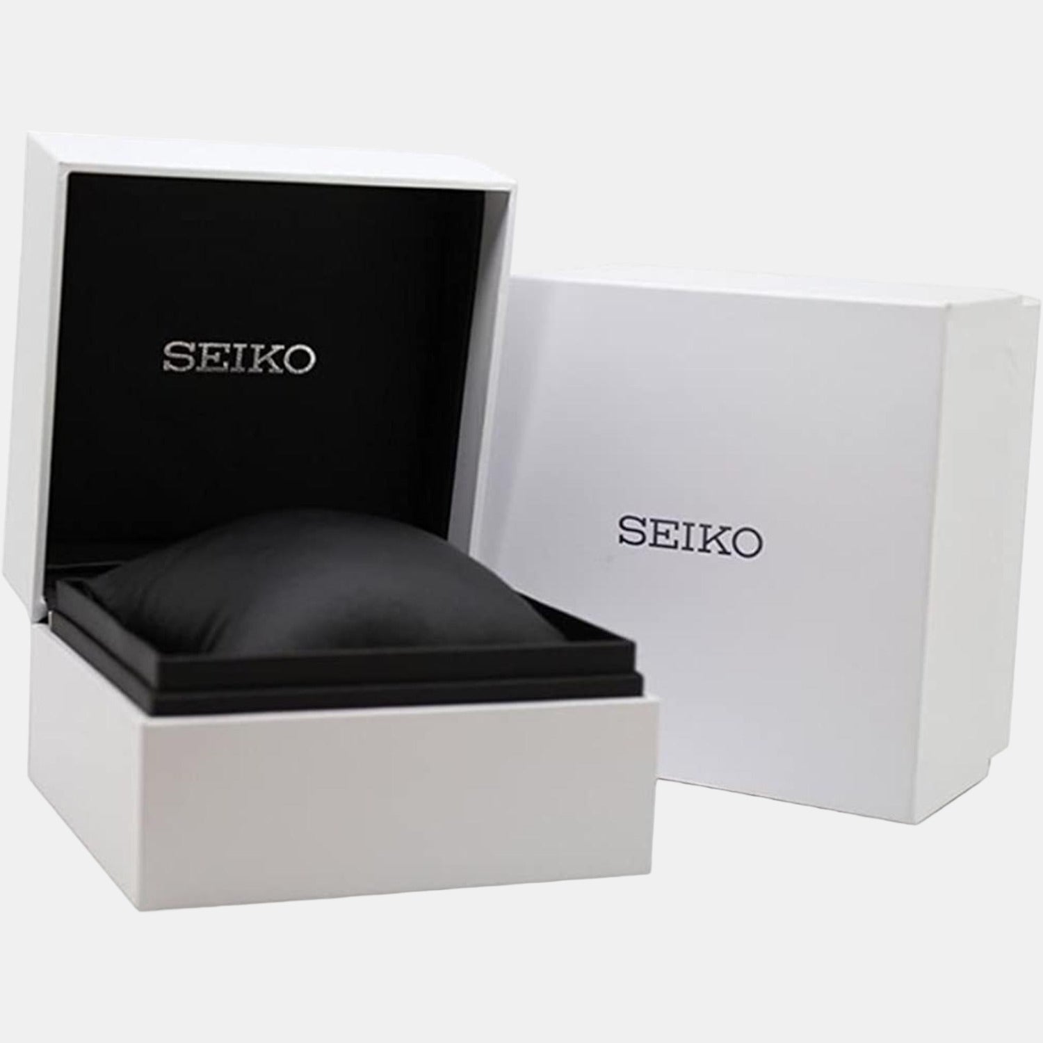 Seiko Men Round Black watch