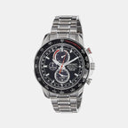 Seiko Round Black Chronograph watch