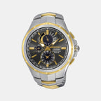 Seiko Round Black Chronograph watch