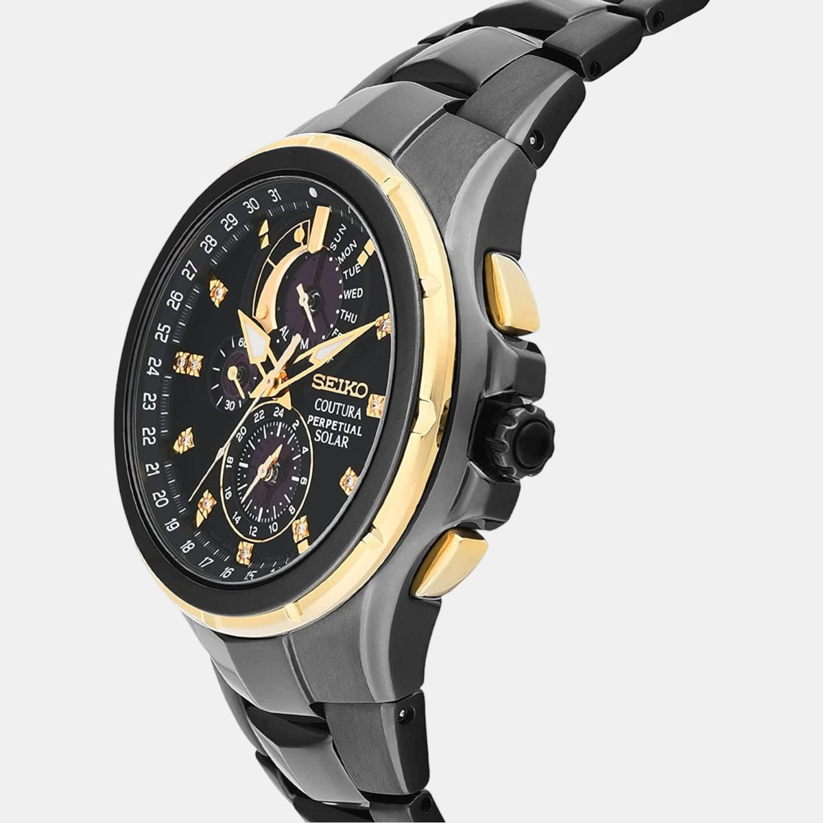 Seiko 44 mm Round Quartz watch