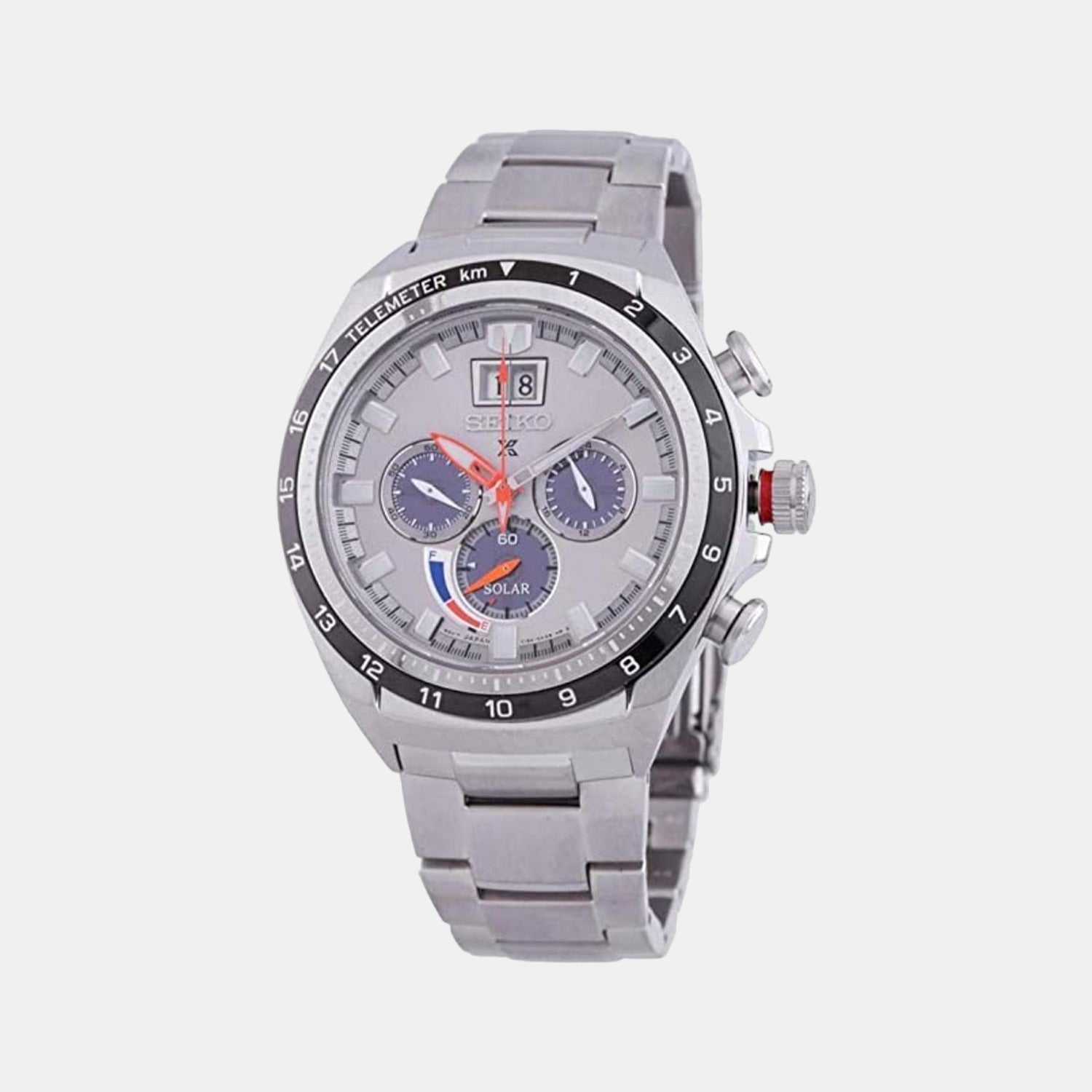 Male Silver Chronograph Stainless Steel Watch SSC599P1