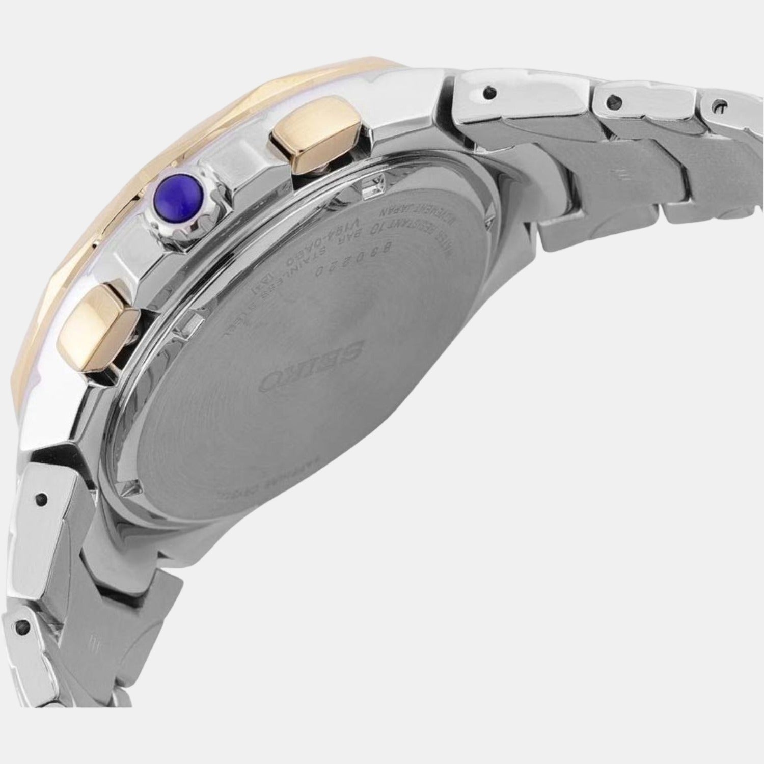 Seiko Men Round Blue watch