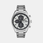 Seiko Round White Chronograph watch
