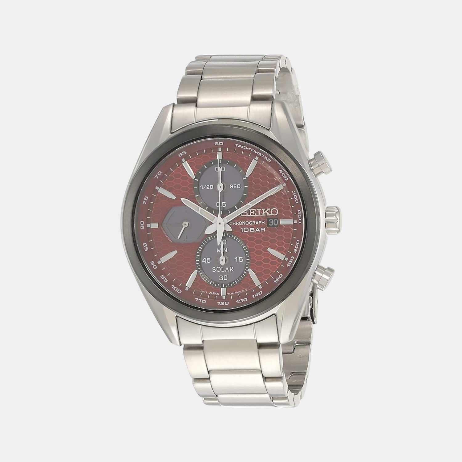 Seiko Male Time Analog Stainless Brown | – Steel Watch Just In Seiko