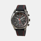 Seiko Round Black Chronograph watch