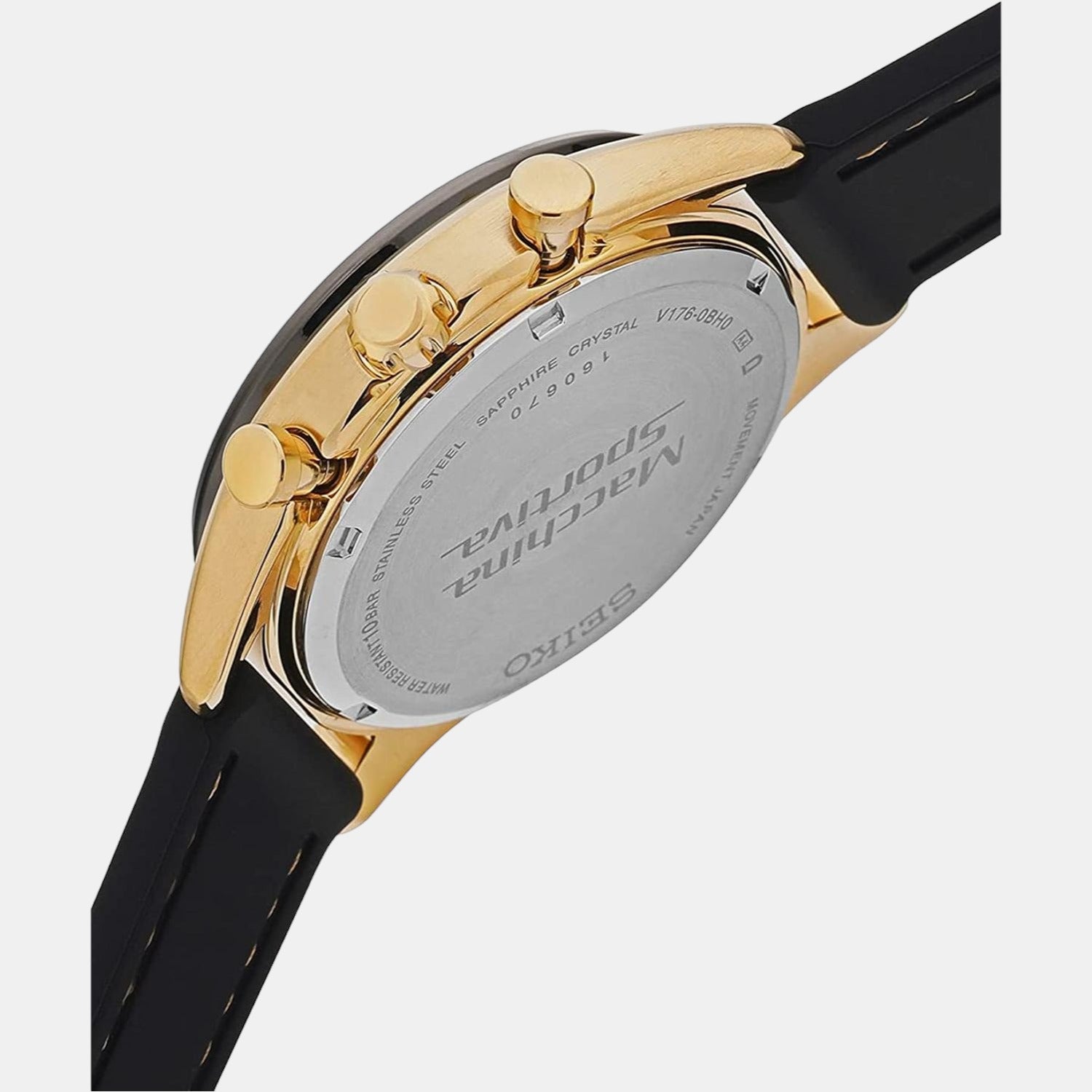 Seiko Men Round Black watch