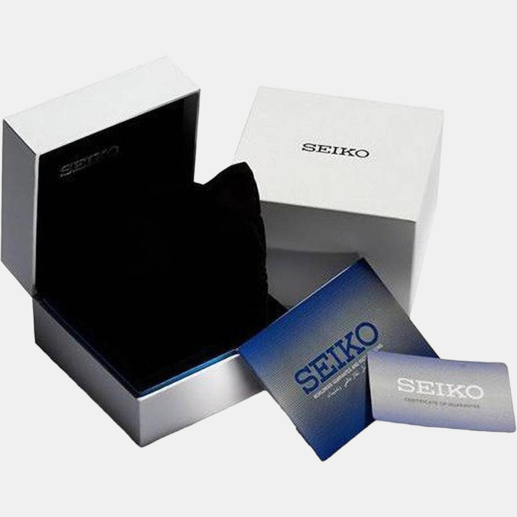 Seiko Men Round Black watch