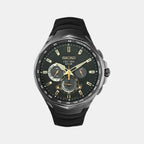 Seiko Round Black Chronograph watch