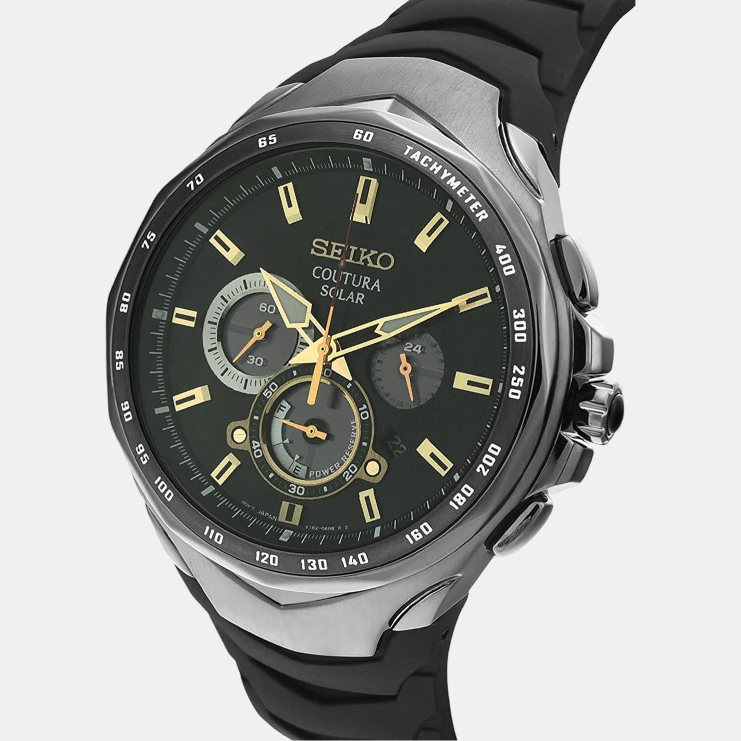 Seiko 46 mm Round Solar watch