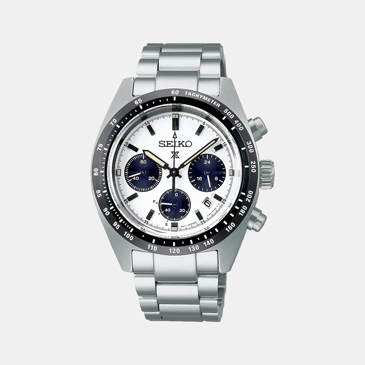 Seiko Male White Analog Stainless Steel Watch Seiko Just In Time