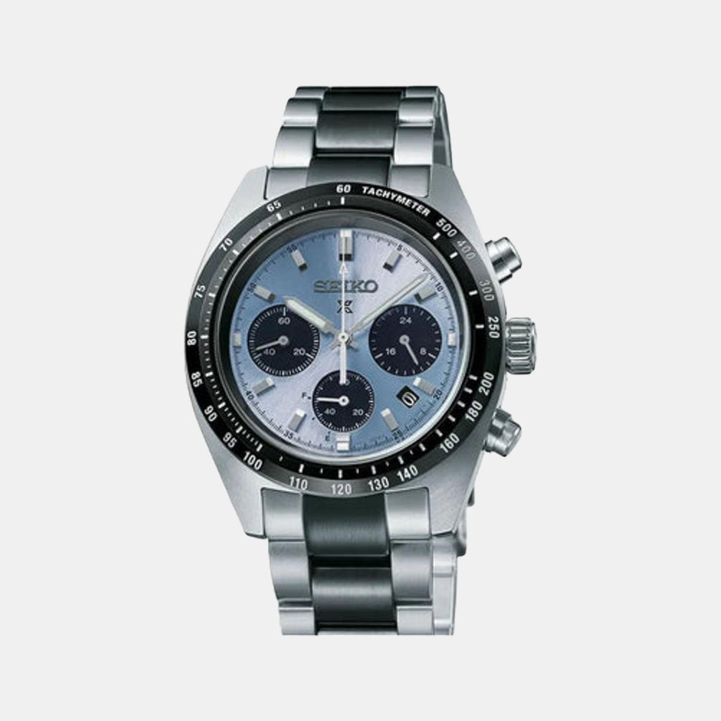 Seiko Round Blue Chronograph watch