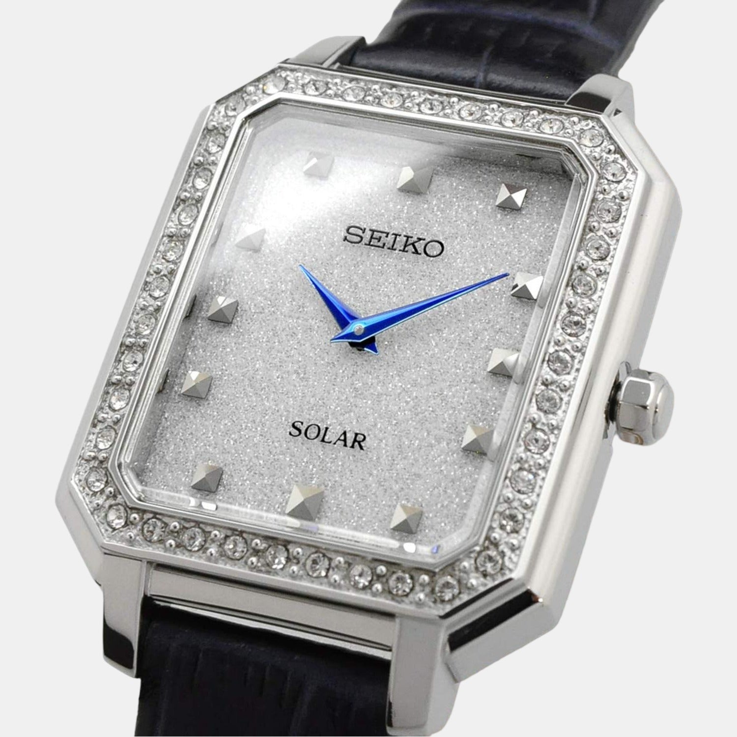 Seiko Female White Analog Stainless Steel Solar Watch Seiko