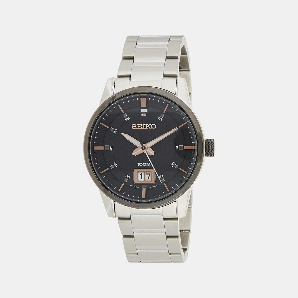 Seiko Round Black Analog watch