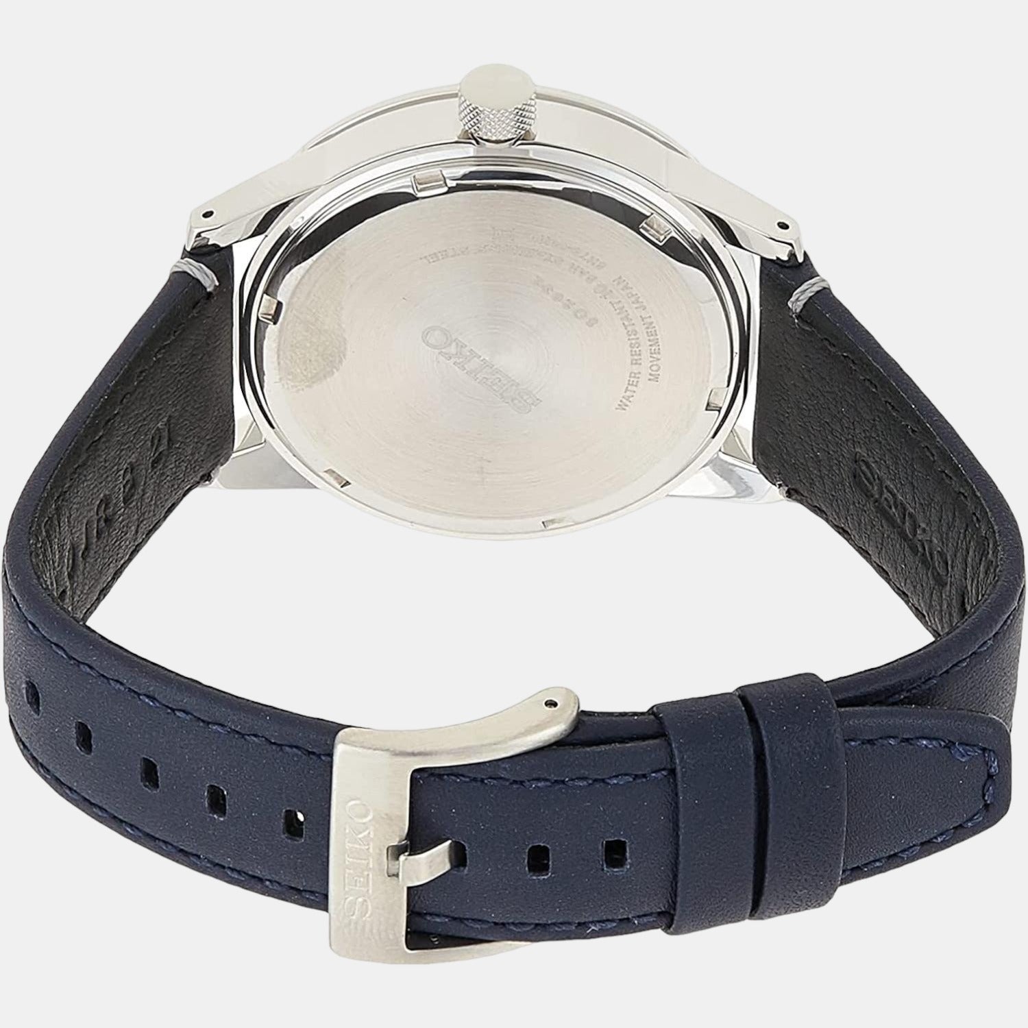 Seiko Men Round Blue watch