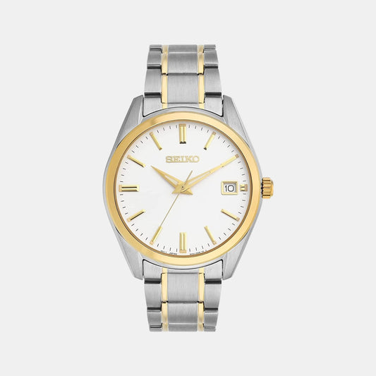 Male White Analog Stainless Steel Watch SUR312P1