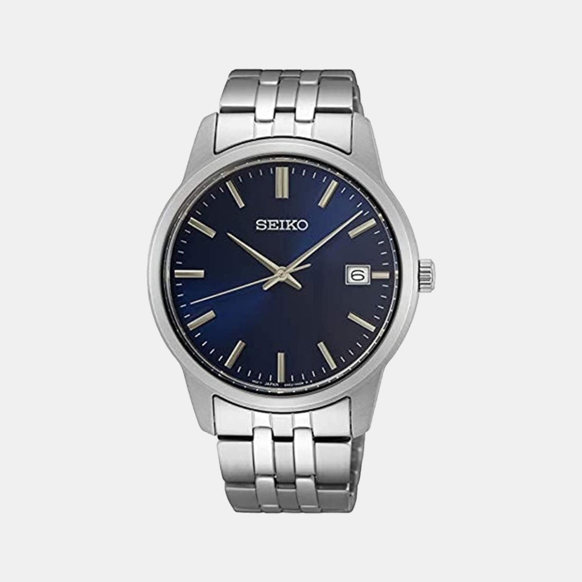 Seiko Round Blue Analog watch