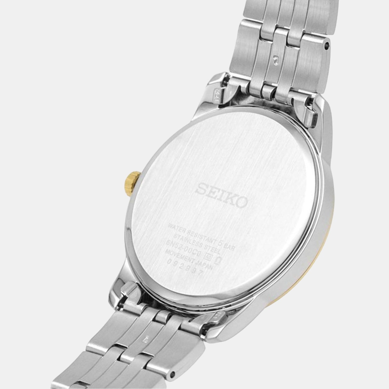 Seiko Men Round White watch