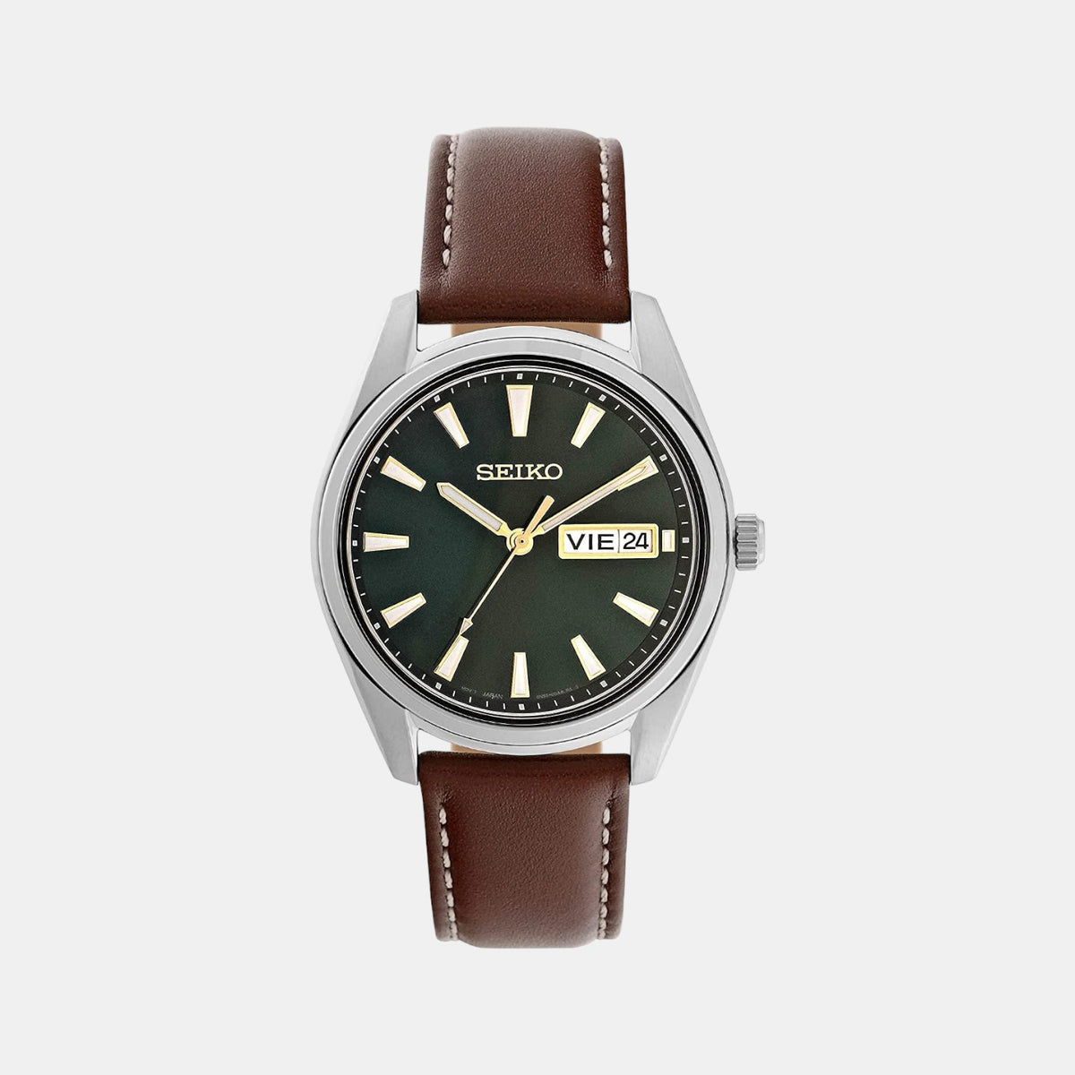 Seiko Round Blue Analog watch