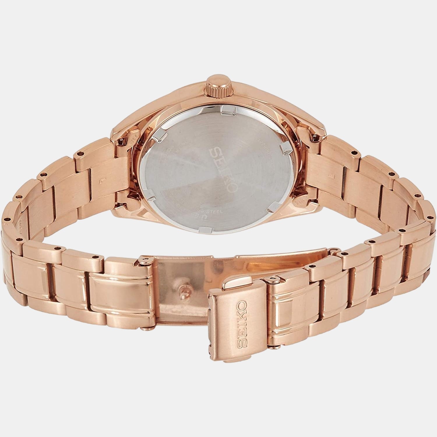 Seiko rose gold online ladies watch