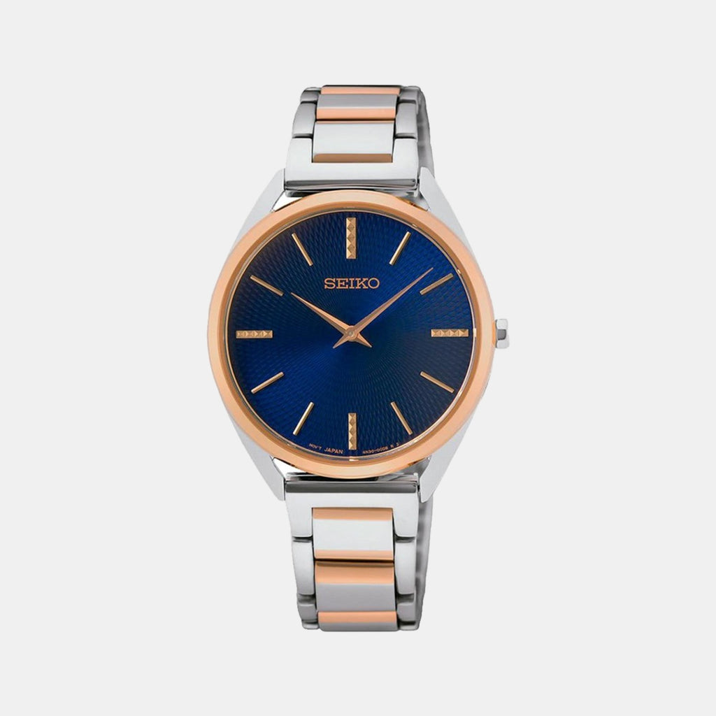 Seiko Round Blue Analog watch