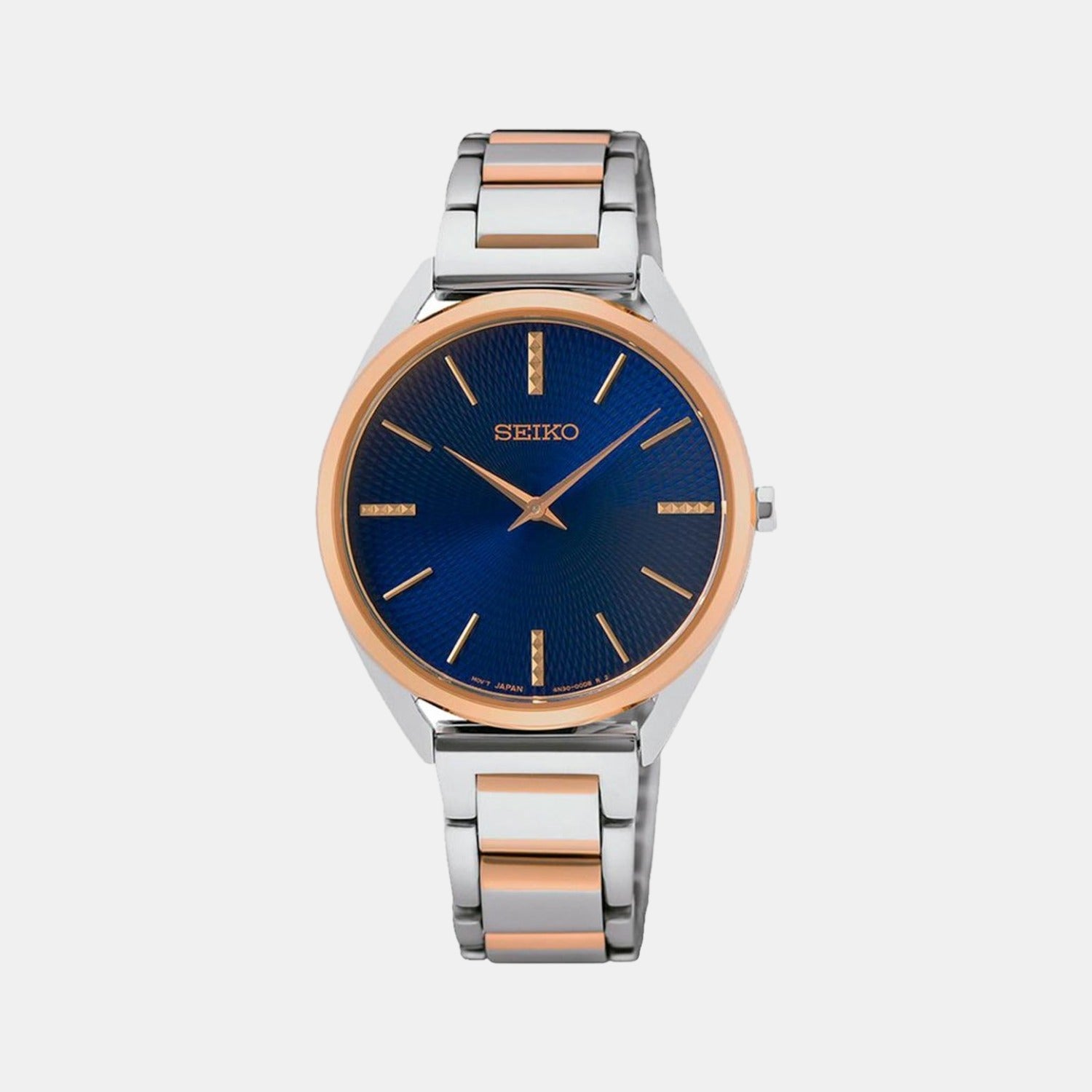 Seiko Round Blue Analog watch