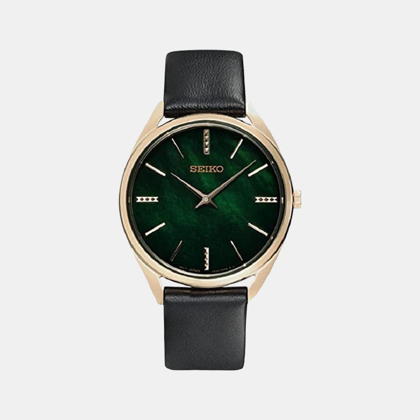 Female Green Analog Leather Watch SWR068P1