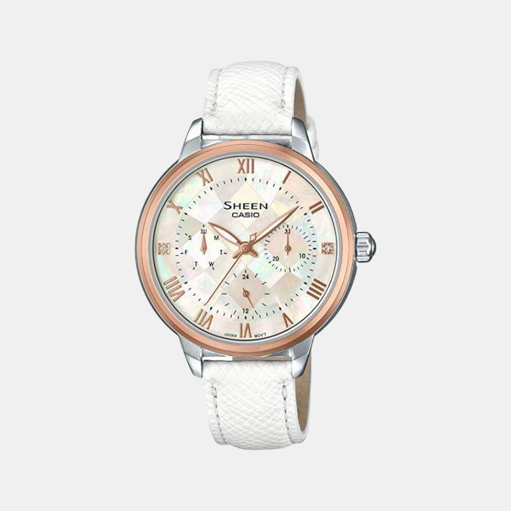 Sheen Female Chronograph Leather Watch SX194