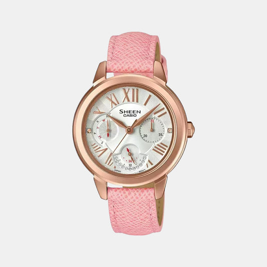 Sheen Female Chronograph Leather Watch SX207