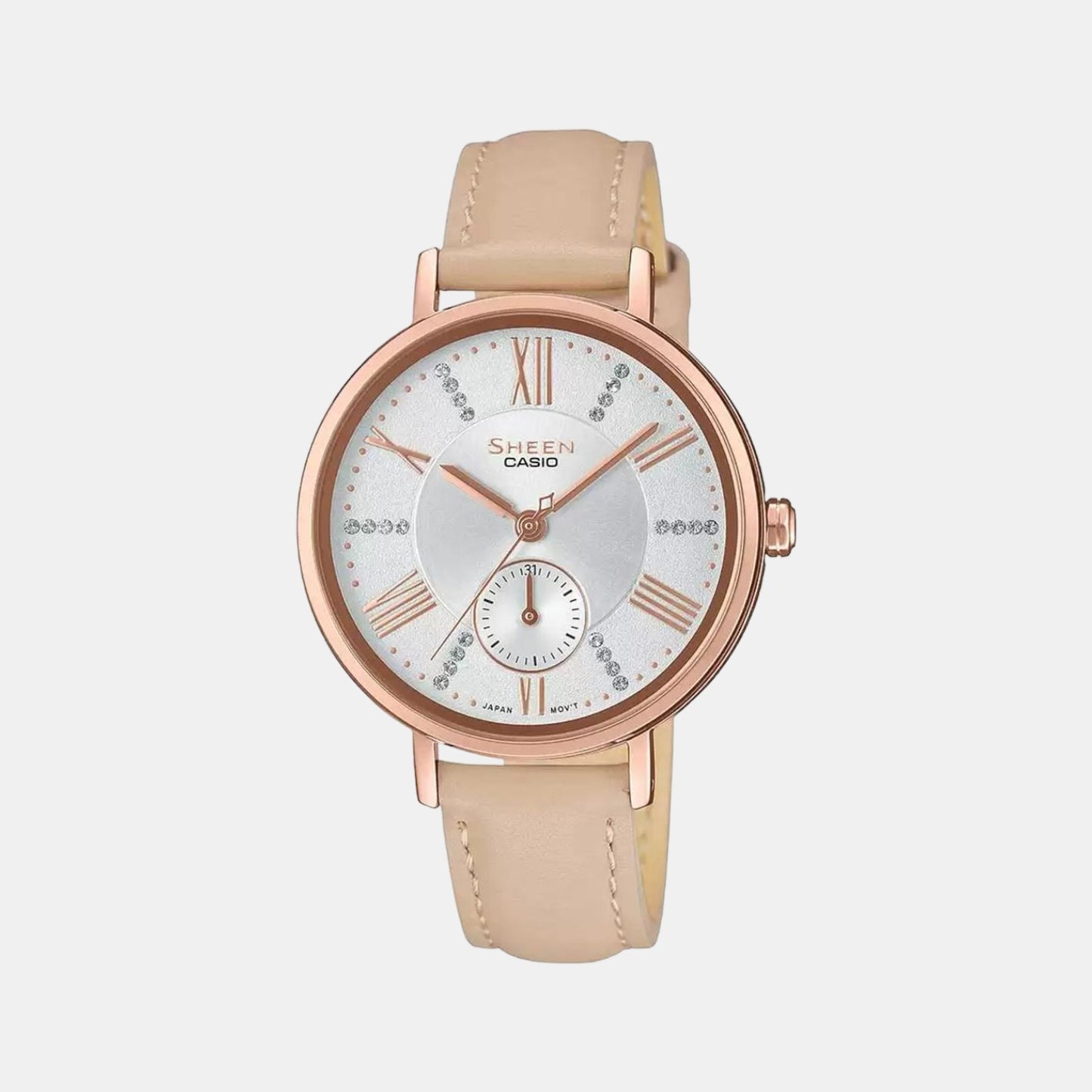 Sheen Female Analog Leather Watch SX241