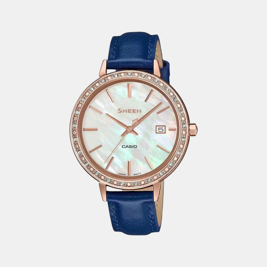 Sheen Female Analog Leather Watch SX245