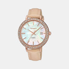 Sheen Female Analog Leather Watch SX246