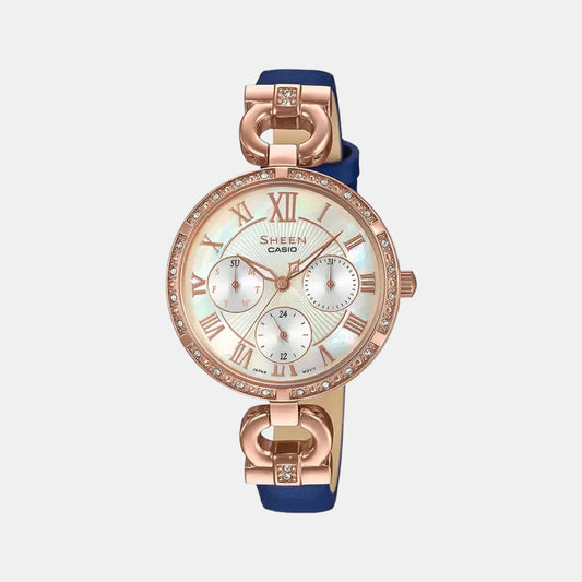 Sheen Female Chronograph Leather Watch SX266