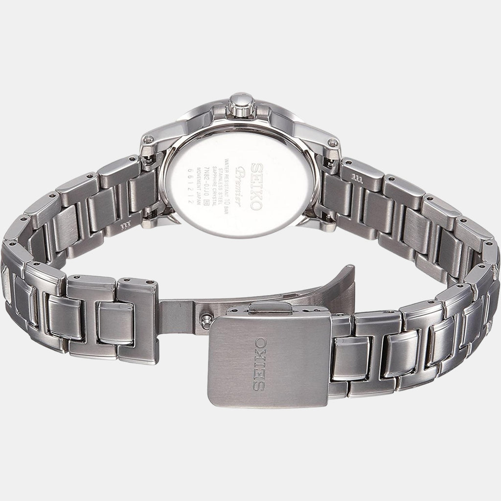 Seiko Women Round Silver watch