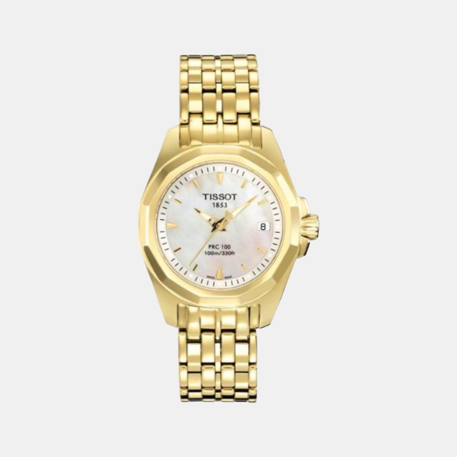 Tissot Round Gold Analog watch