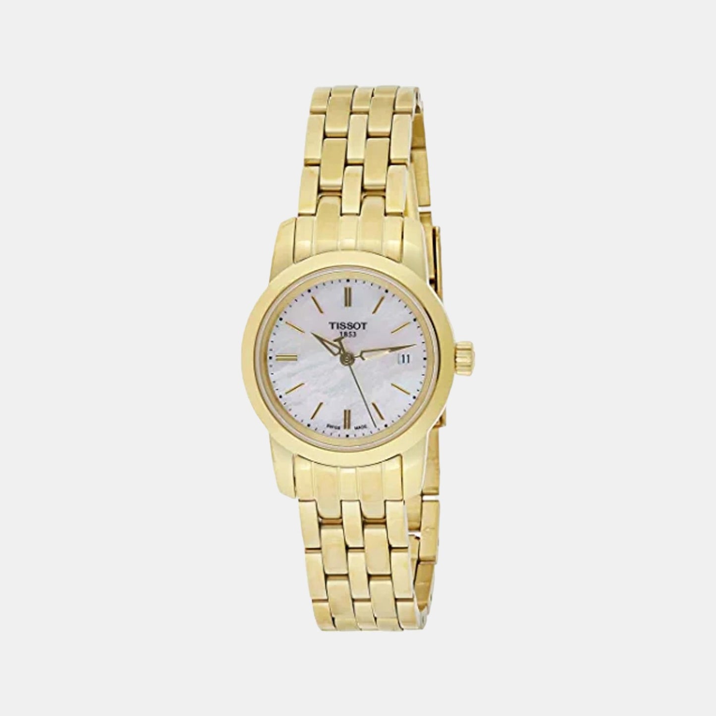Female White Analog Stainless Steel Watch T0332103311100