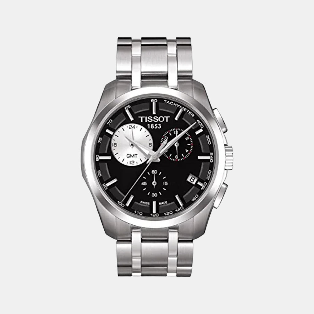 Tissot Round Black Chronograph watch