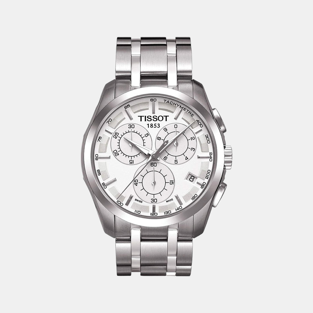 Tissot Round Silver Chronograph watch