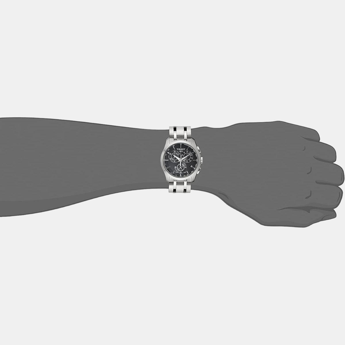 Tissot Men Round Black watch