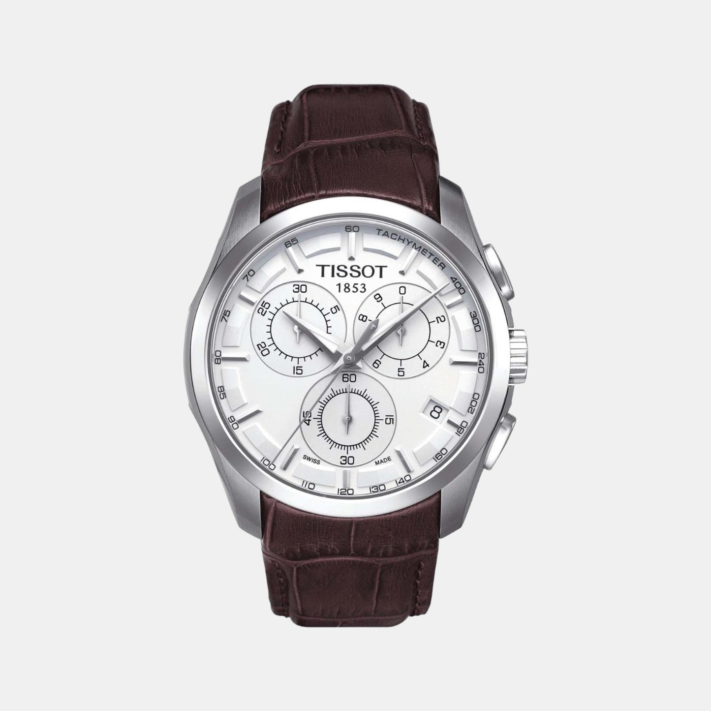 Couturier Male Chronograph Leather Watch T0356171603100