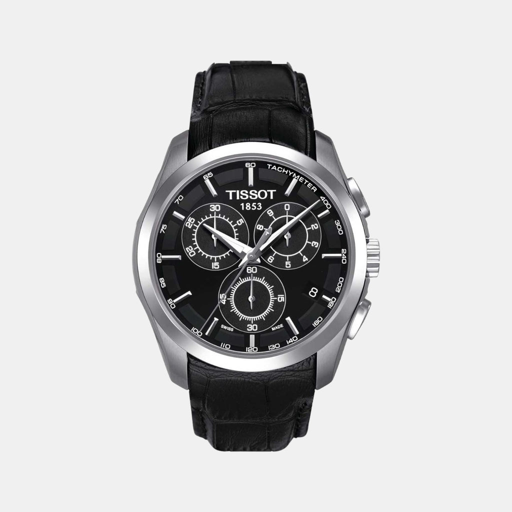 Tissot Round Black Chronograph watch