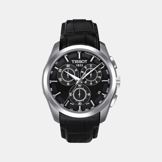 Couturier Male Chronograph Leather Watch T0356171605100