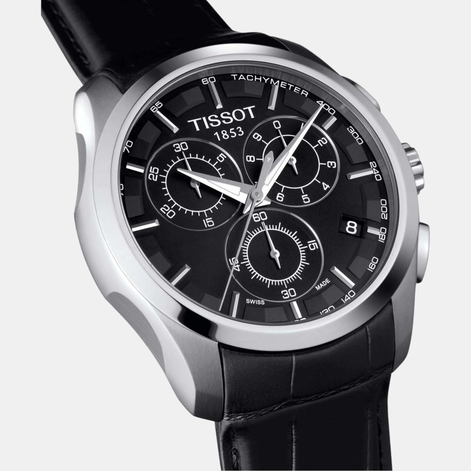 Tissot Men Round Black watch