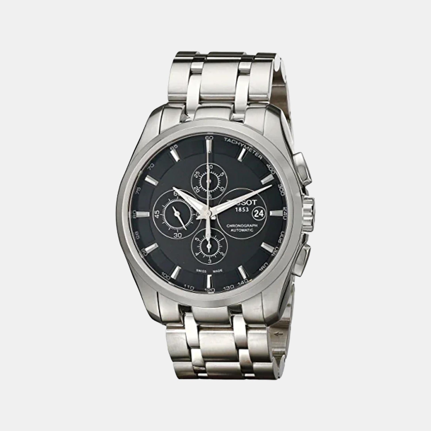 Tissot Round Black Chronograph watch