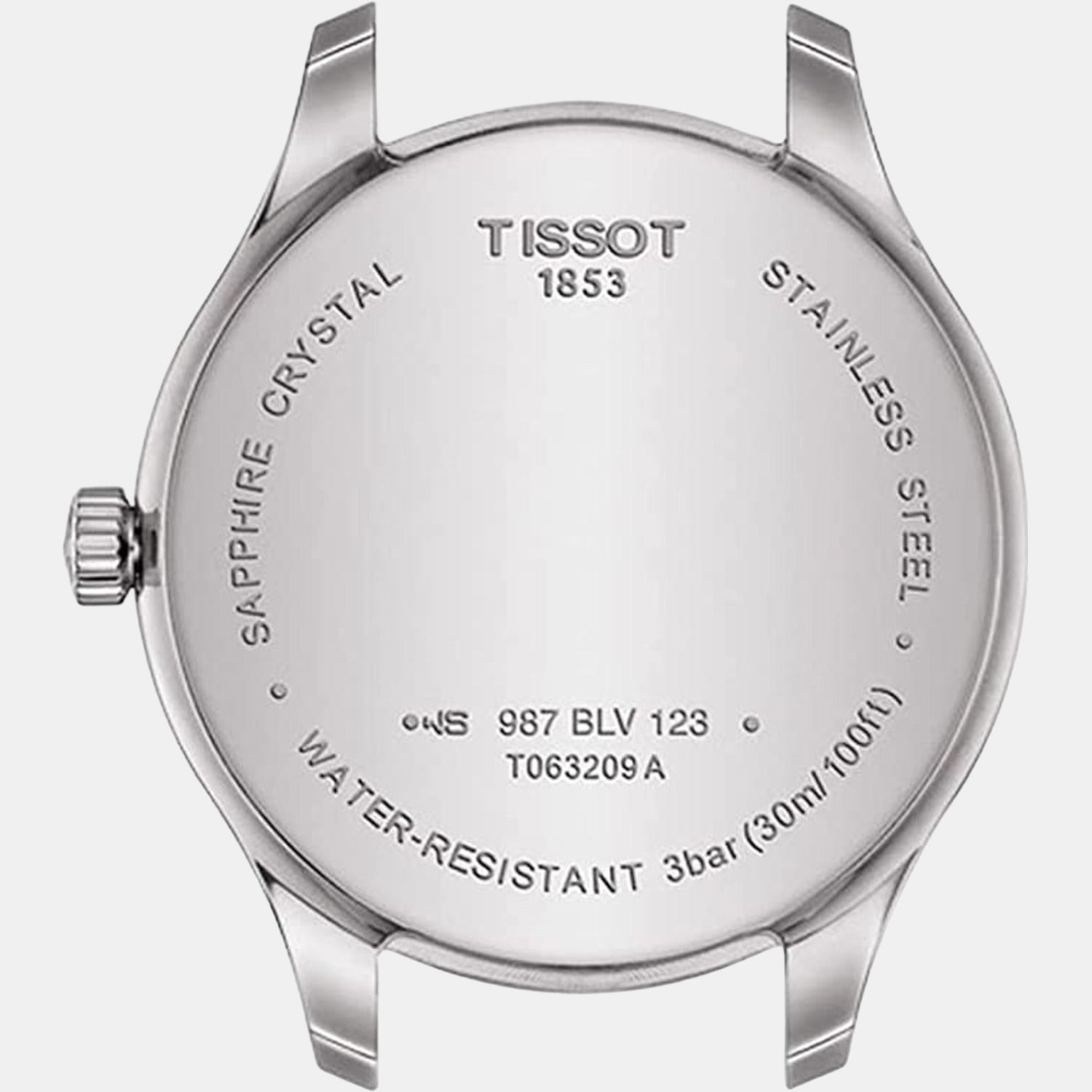 Tissot water resistant 30m sapphire online crystal