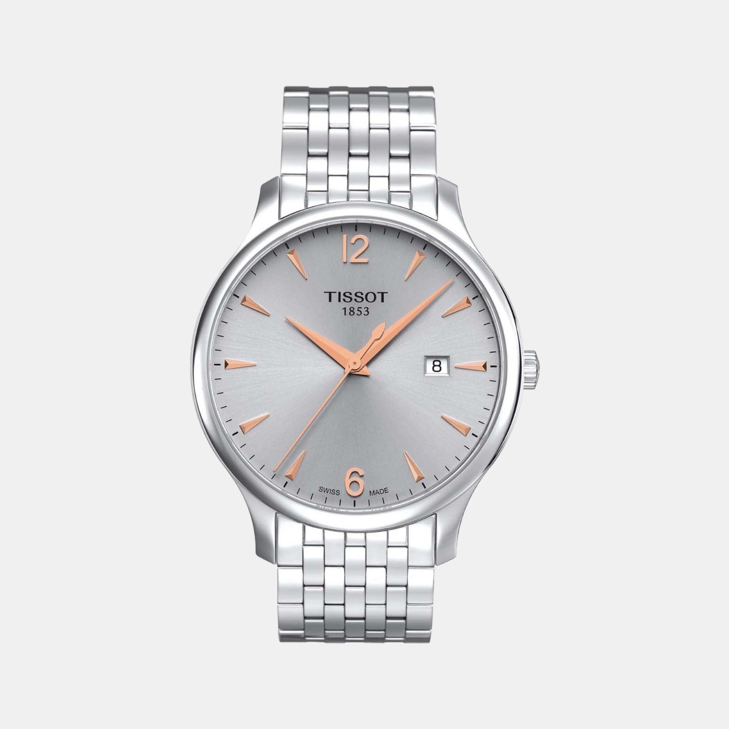 Tissot Round Silver Analog watch