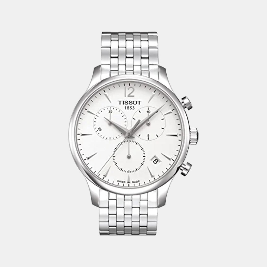 Tissot Round White Chronograph watch
